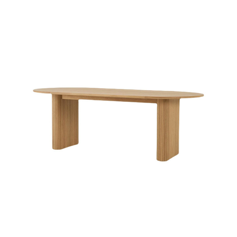 Oval Modern Dining Table Solid Wood Dinner Table for Dining Room