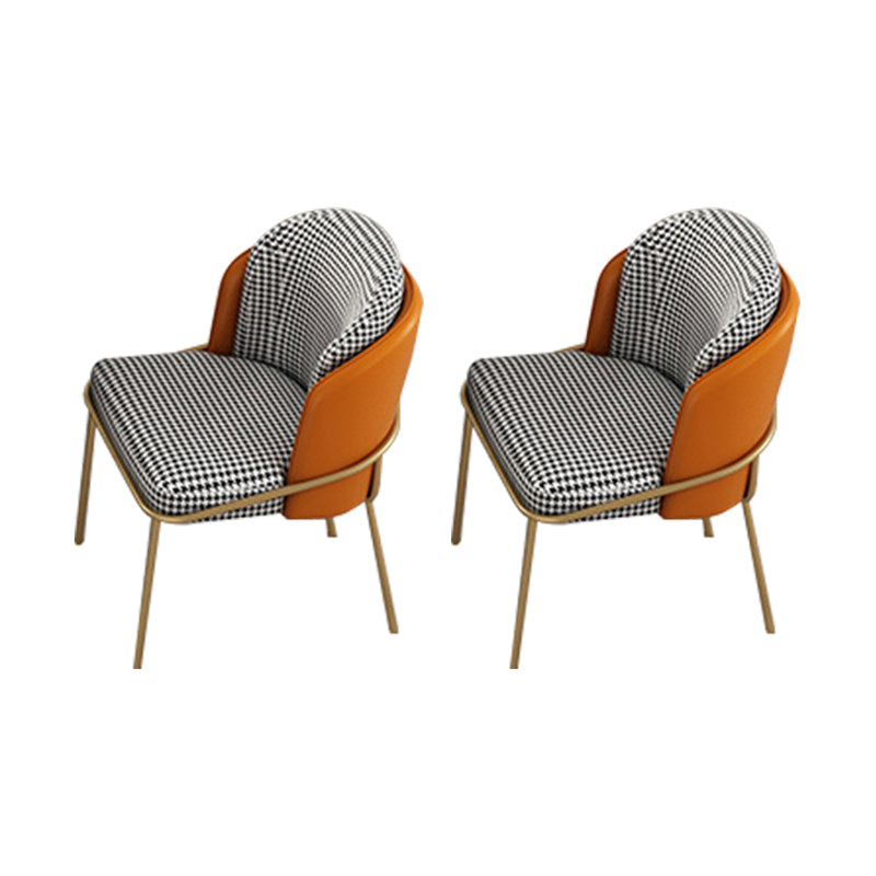 Upholstered Kitchen Dining Chairs Contemporary Metal Arm Chairs