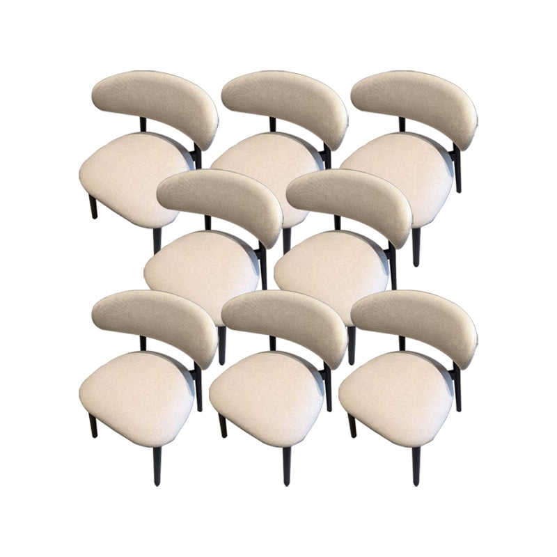 Modern Simple Side Chair Solid Wood Base Side Dining Chair for Living Room