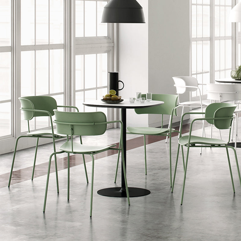 Modern Style Arm Chair Plastic Indoor Dining Chair for Living Room