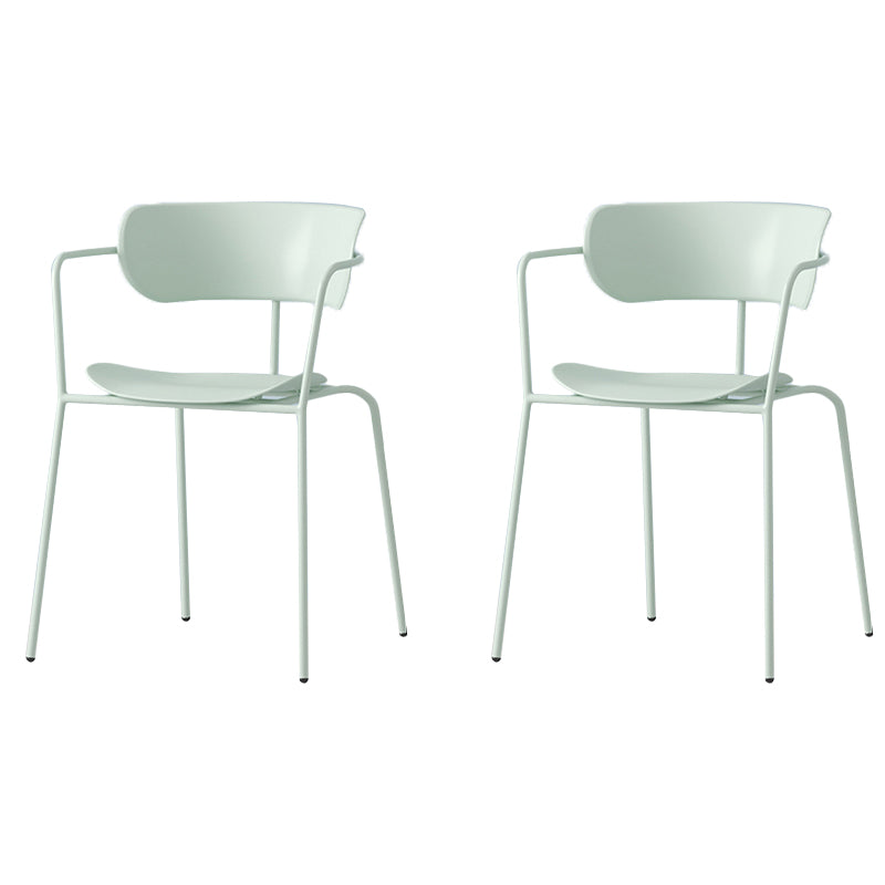 Modern Style Arm Chair Plastic Indoor Dining Chair for Living Room