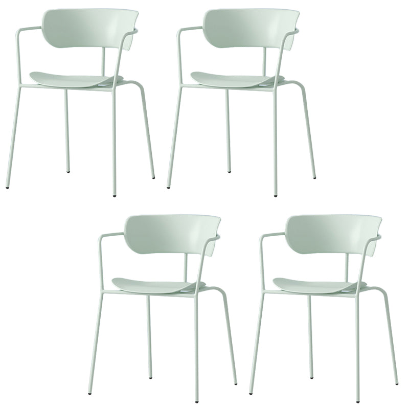 Modern Style Arm Chair Plastic Indoor Dining Chair for Living Room