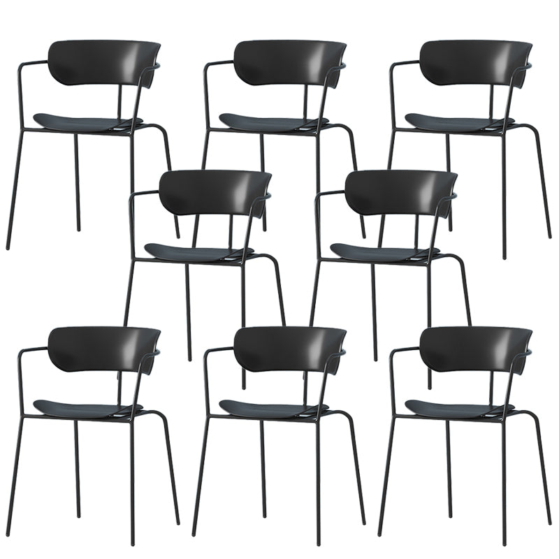 Modern Style Arm Chair Plastic Indoor Dining Chair for Living Room