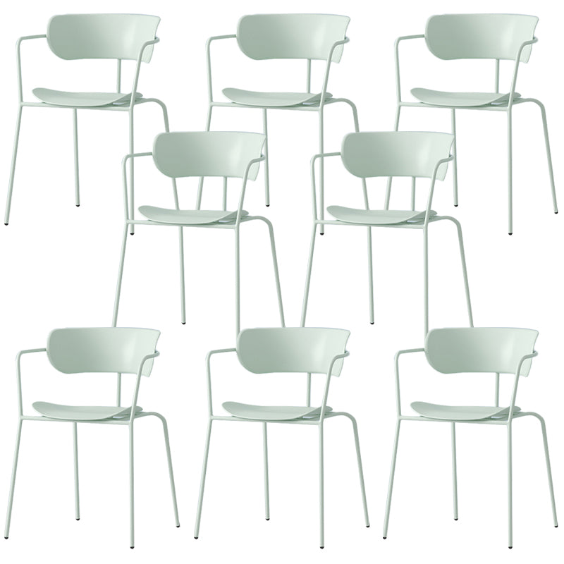 Modern Style Arm Chair Plastic Indoor Dining Chair for Living Room