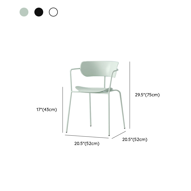 Modern Style Arm Chair Plastic Indoor Dining Chair for Living Room