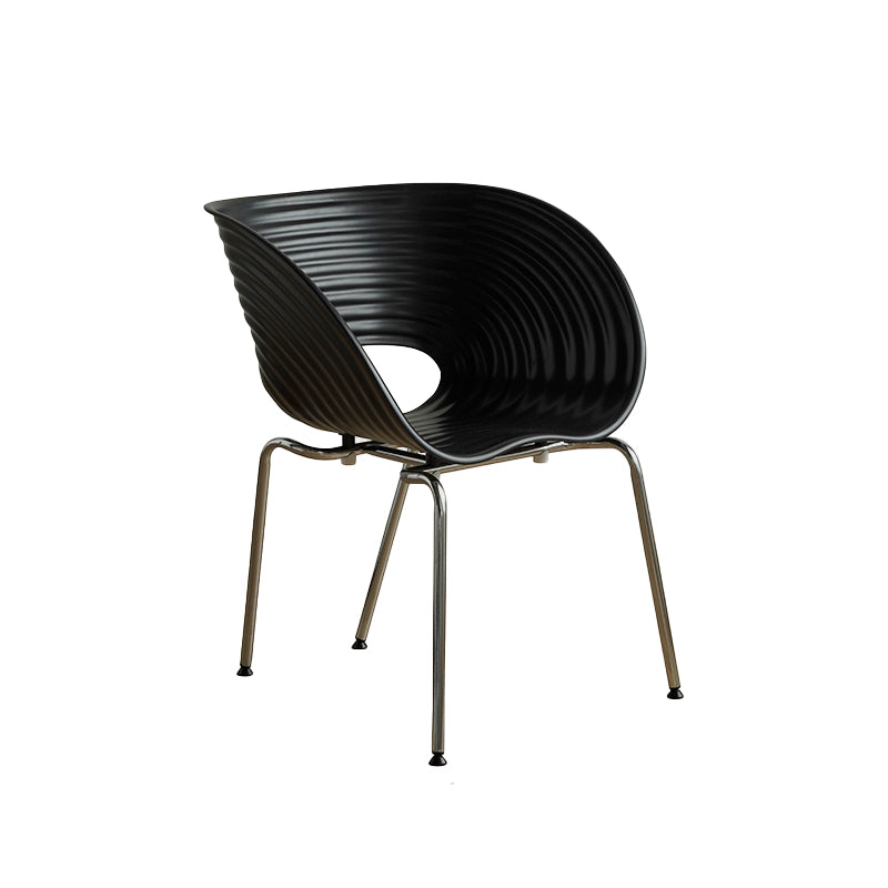 Industrial Style Arm Chair Plastic Indoor Dining Chair for Living Room