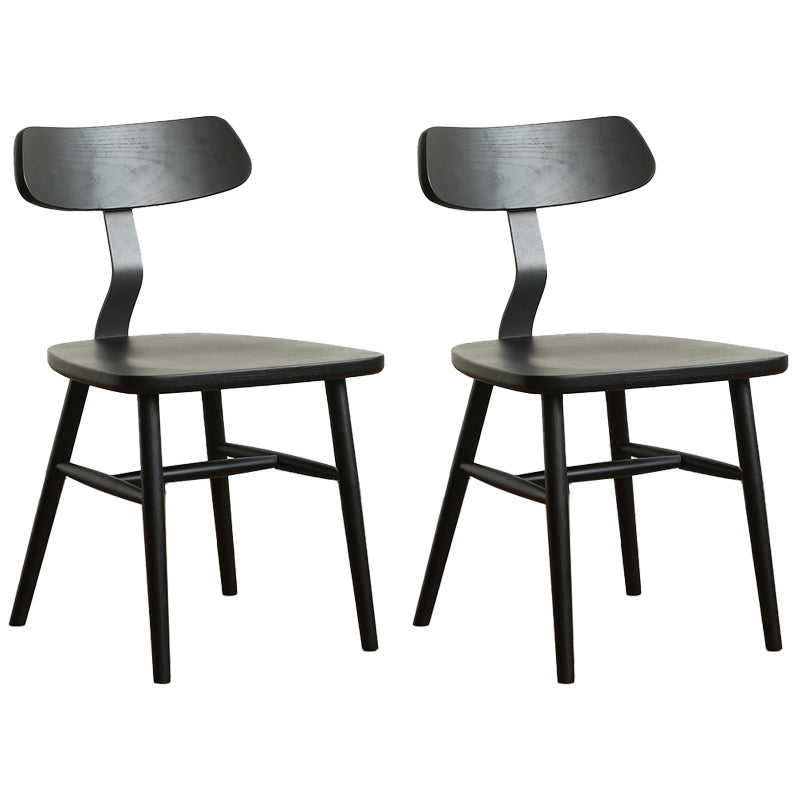 Industrial Style Side Chair Solid Wood Indoor Dining Chair for Living Room