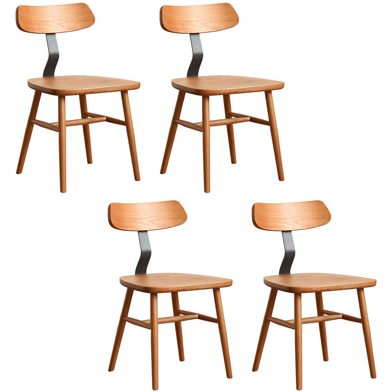 Industrial Style Side Chair Solid Wood Indoor Dining Chair for Living Room