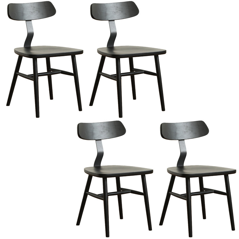 Industrial Style Side Chair Solid Wood Indoor Dining Chair for Living Room