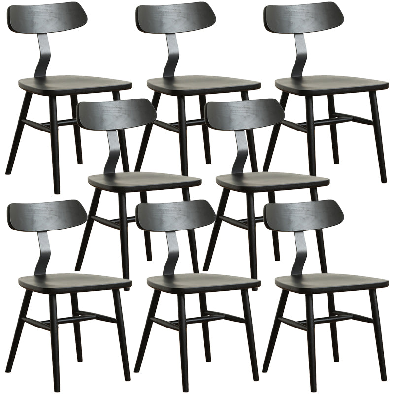 Industrial Style Side Chair Solid Wood Indoor Dining Chair for Living Room