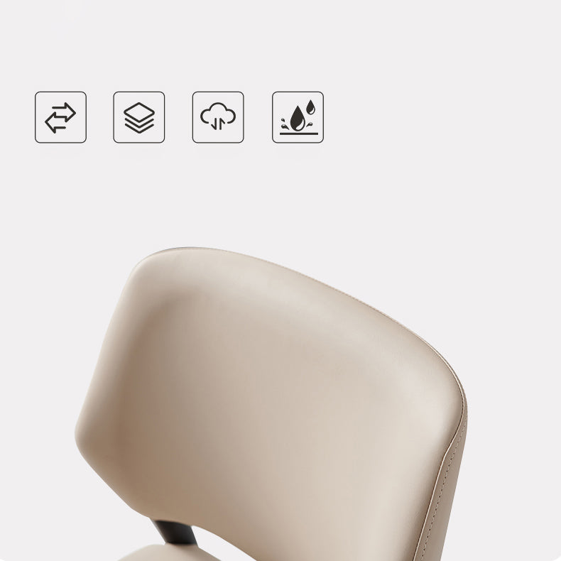 Modern Simple Side Chair Wooden Frame Side Dining Chair for Bedroom