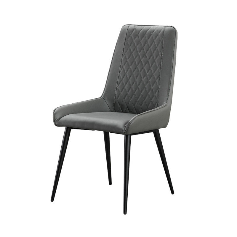 Industrial Upholstered Arm Dining Chair Kitchen Parsons Side Chair