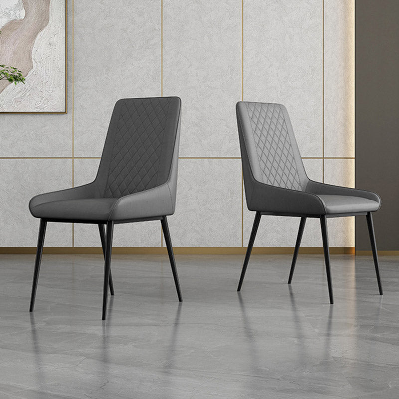 Industrial Upholstered Arm Dining Chair Kitchen Parsons Side Chair