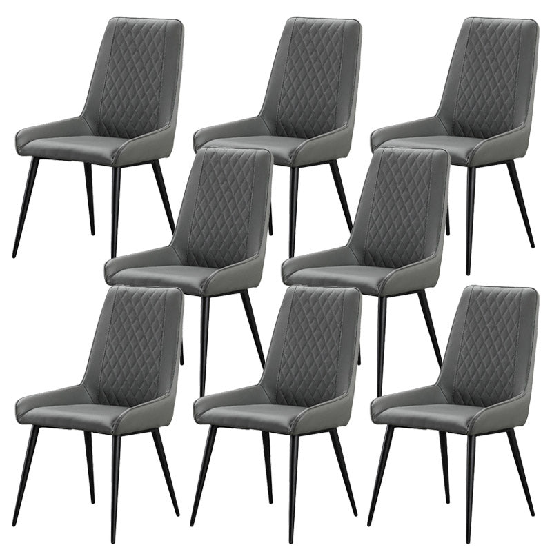 Industrial Upholstered Arm Dining Chair Kitchen Parsons Side Chair