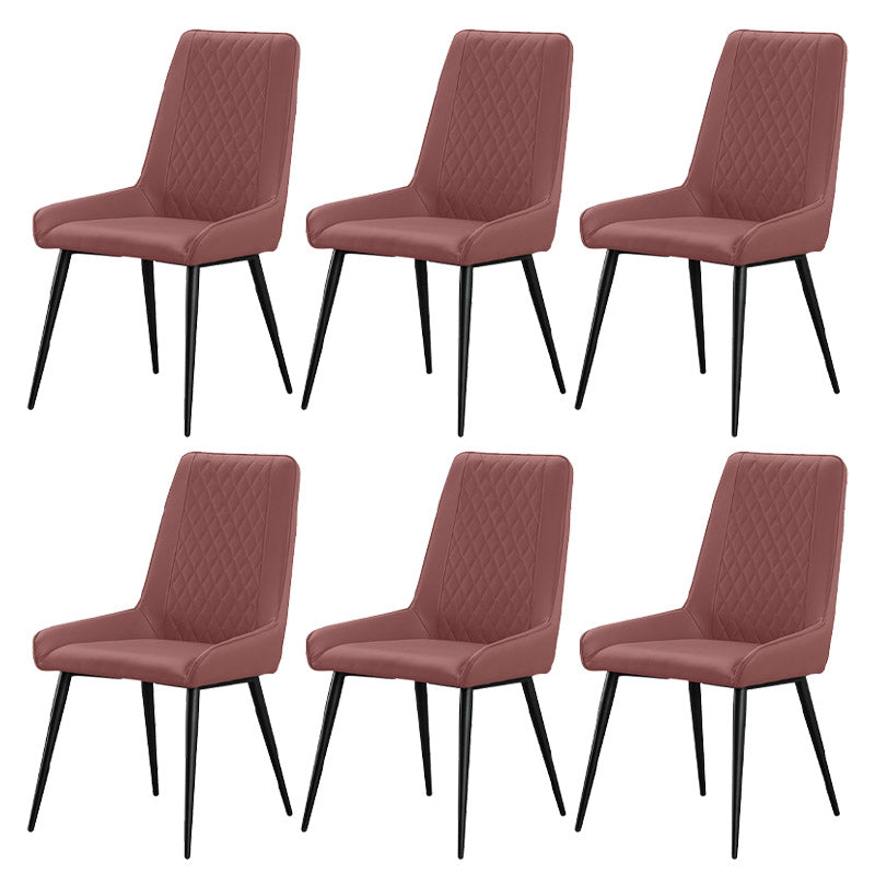 Industrial Upholstered Arm Dining Chair Kitchen Parsons Side Chair