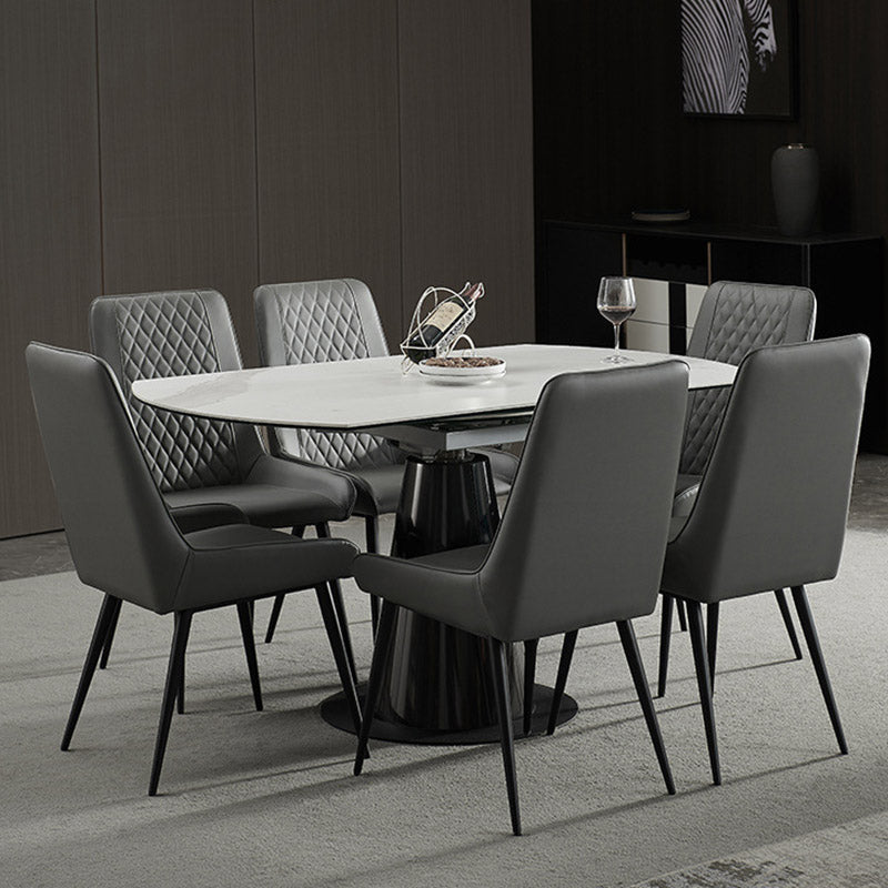 Industrial Upholstered Arm Dining Chair Kitchen Parsons Side Chair