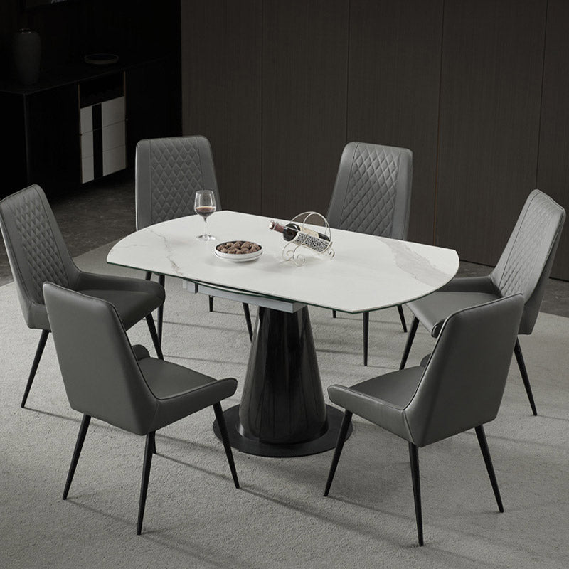 Industrial Upholstered Arm Dining Chair Kitchen Parsons Side Chair