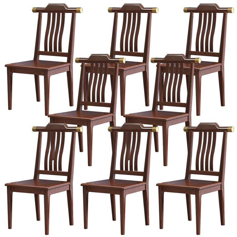 Traditional Armless Dining Room Chair Home Solid Wood Dining Chair