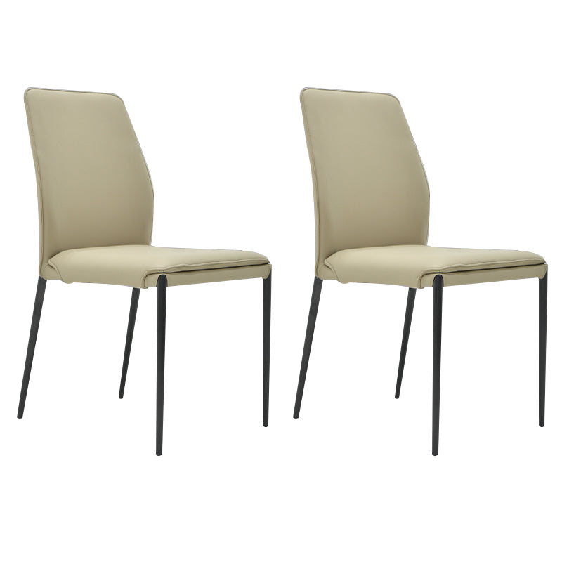 Faux Leather Parsons Dining Chair Dining Room Upholstered Chair
