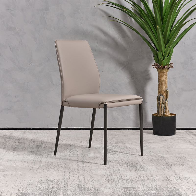 Faux Leather Parsons Dining Chair Dining Room Upholstered Chair