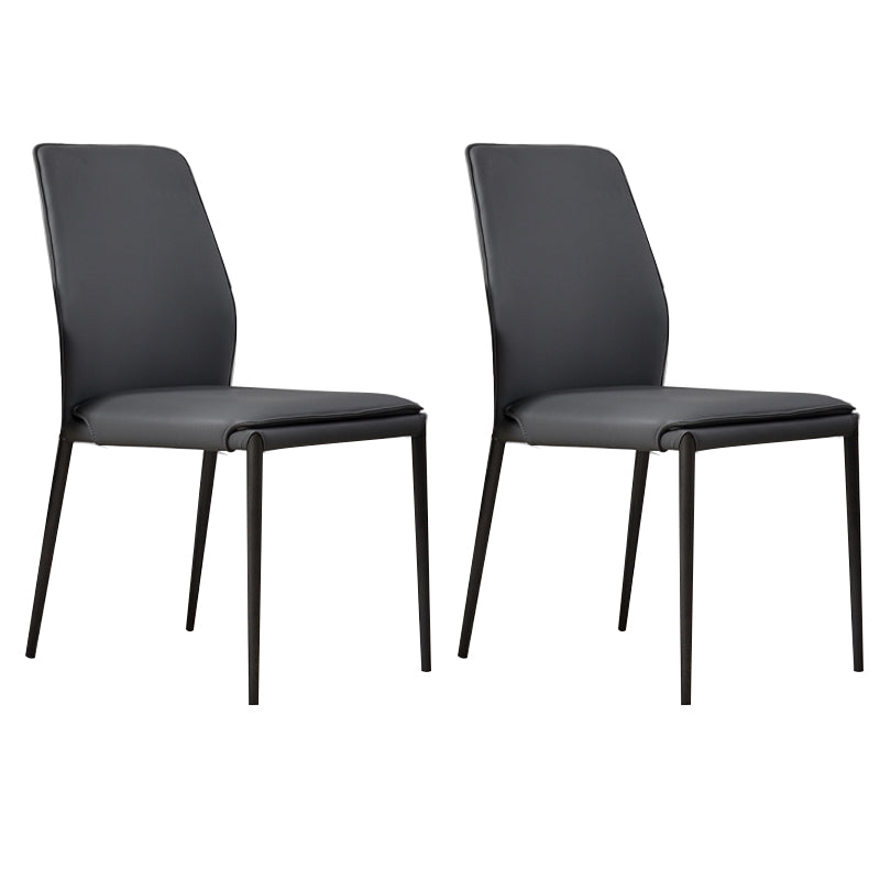 Faux Leather Parsons Dining Chair Dining Room Upholstered Chair
