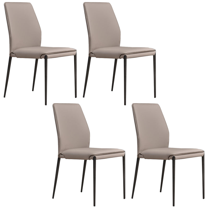 Faux Leather Parsons Dining Chair Dining Room Upholstered Chair