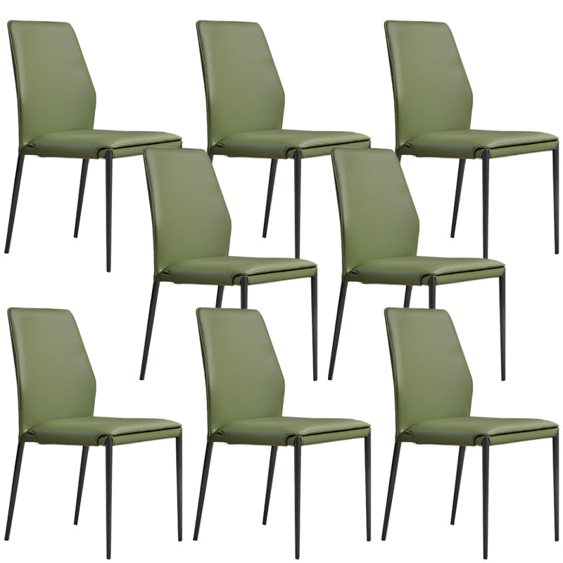 Faux Leather Parsons Dining Chair Dining Room Upholstered Chair