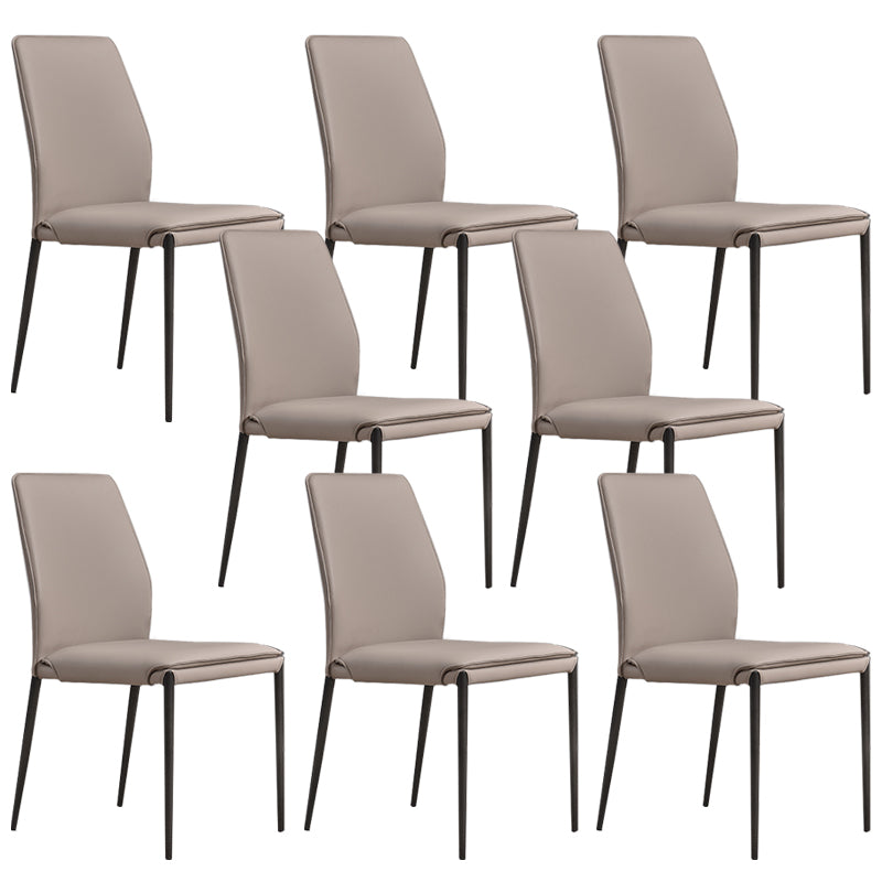 Faux Leather Parsons Dining Chair Dining Room Upholstered Chair
