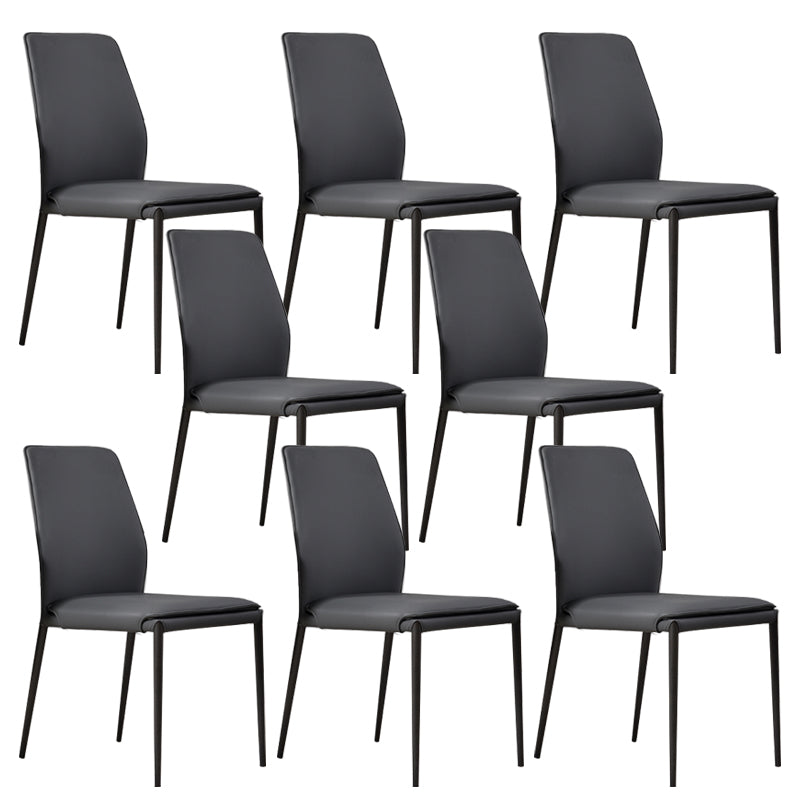 Faux Leather Parsons Dining Chair Dining Room Upholstered Chair