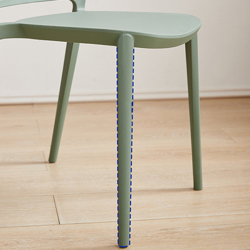 Dining Room Plastic Dining Chair Contemporary Stacking Side Chair
