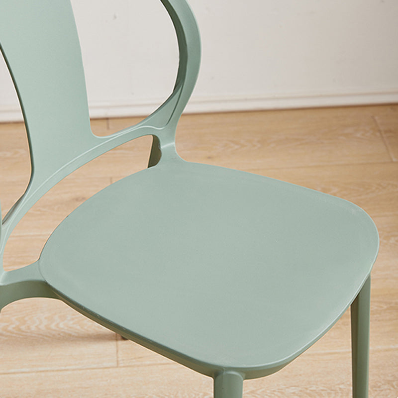 Dining Room Plastic Dining Chair Contemporary Stacking Side Chair