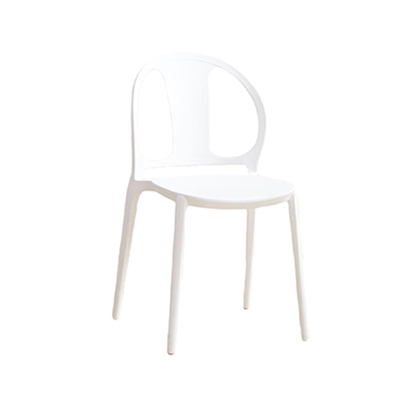 Dining Room Plastic Dining Chair Contemporary Stacking Side Chair