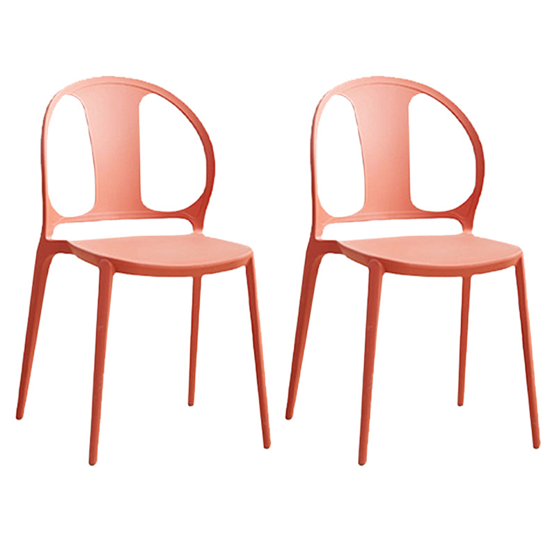 Dining Room Plastic Dining Chair Contemporary Stacking Side Chair