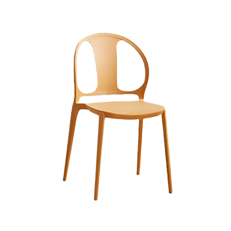 Dining Room Plastic Dining Chair Contemporary Stacking Side Chair