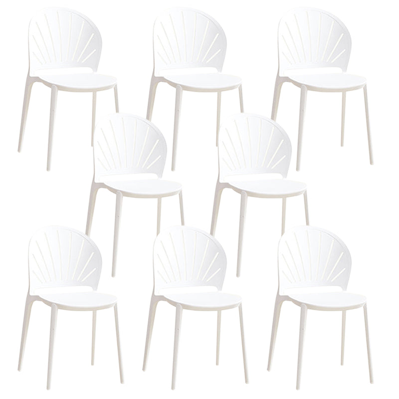 Kitchen Contemporary Dining Chair Plastic Stacking Side Chair