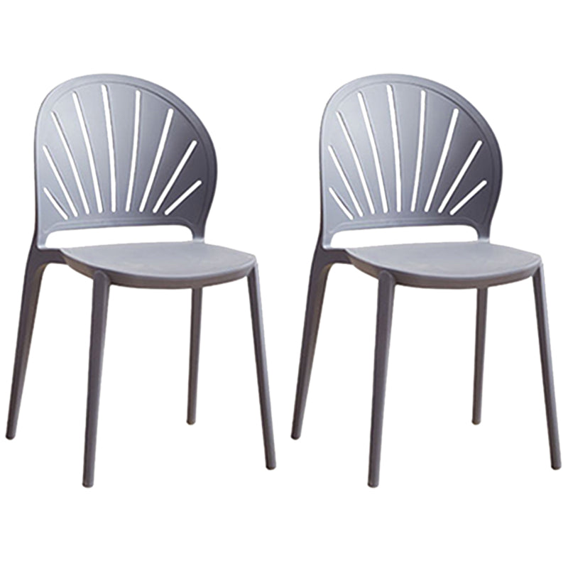 Kitchen Contemporary Dining Chair Plastic Stacking Side Chair