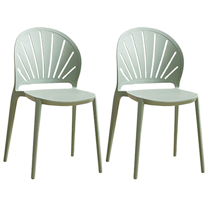 Kitchen Contemporary Dining Chair Plastic Stacking Side Chair