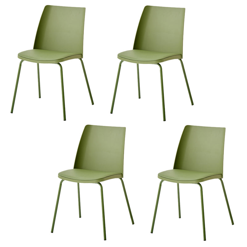 Dining Room Armless Dining Chair Home Metal Parsons Dining Chair