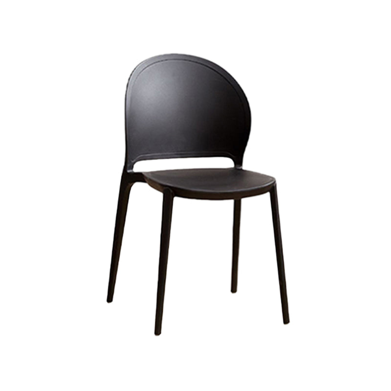 Contemporary Dining Room Dining Chair Plastic Stacking Side Chair