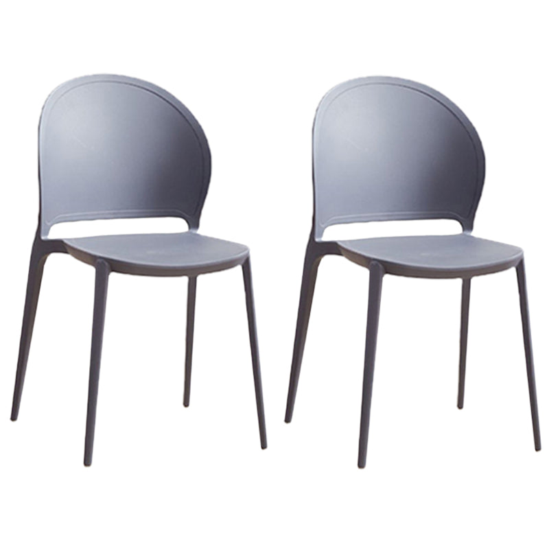 Contemporary Dining Room Dining Chair Plastic Stacking Side Chair