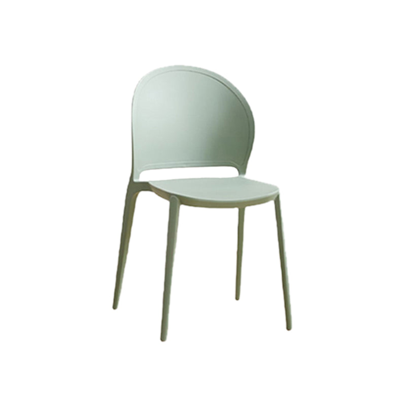 Contemporary Dining Room Dining Chair Plastic Stacking Side Chair