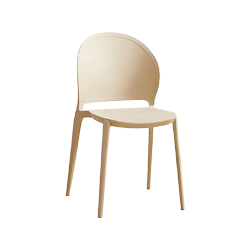 Contemporary Dining Room Dining Chair Plastic Stacking Side Chair