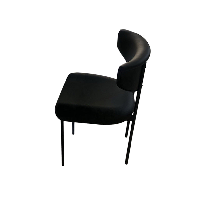 Kitchen Upholstered Armless Chair Industrial Open Back Dining Chair