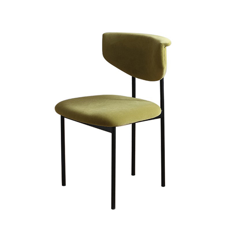 Kitchen Upholstered Armless Chair Industrial Open Back Dining Chair