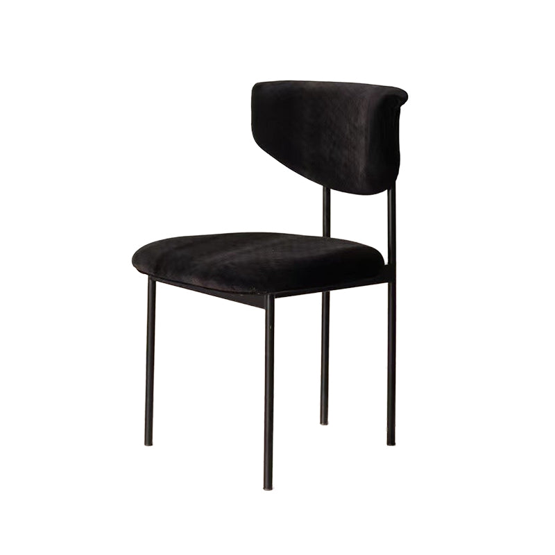 Kitchen Upholstered Armless Chair Industrial Open Back Dining Chair