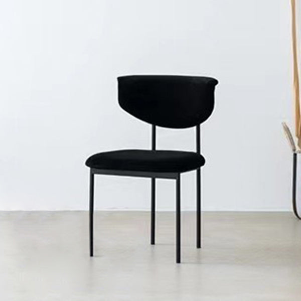 Kitchen Upholstered Armless Chair Industrial Open Back Dining Chair