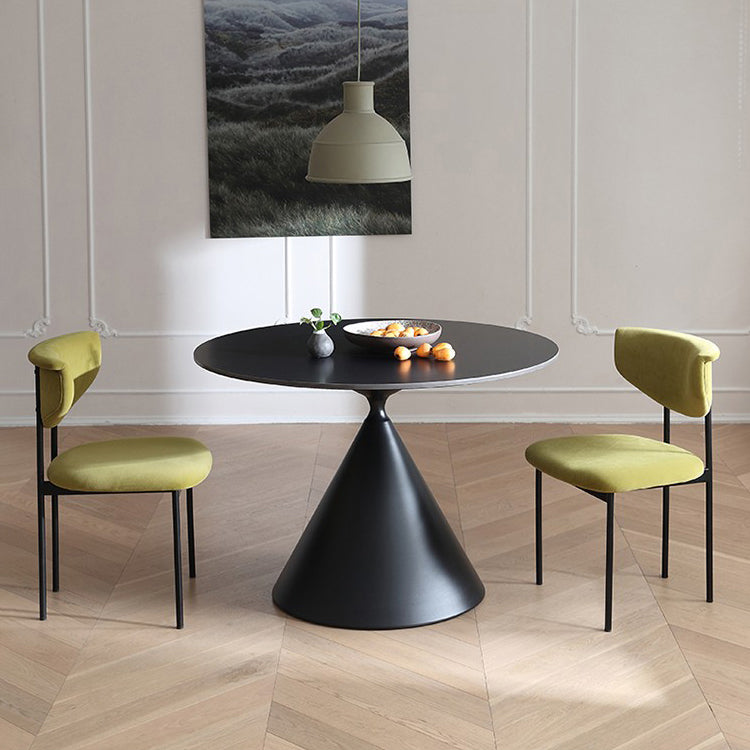 Kitchen Upholstered Armless Chair Industrial Open Back Dining Chair