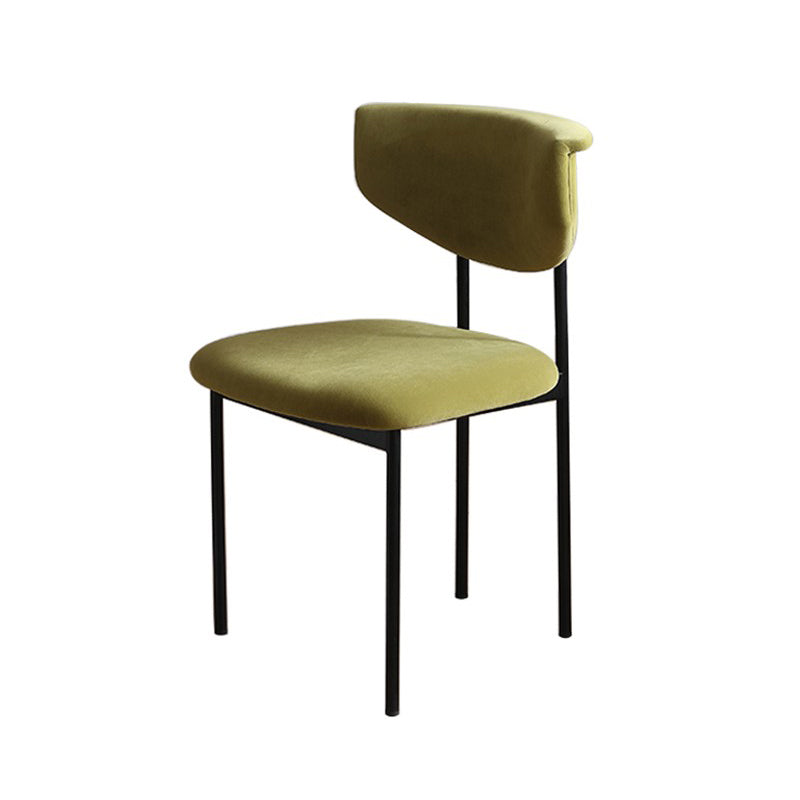 Kitchen Upholstered Armless Chair Industrial Open Back Dining Chair