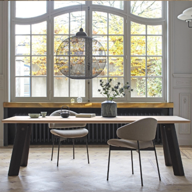 Kitchen Industrial Dining Chair Open Back Upholstered Armless Chair
