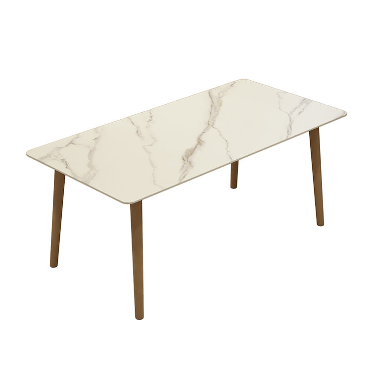Modern Stone Rectangle Dining Table 1/5 Pieces Dining Set for Dining Room
